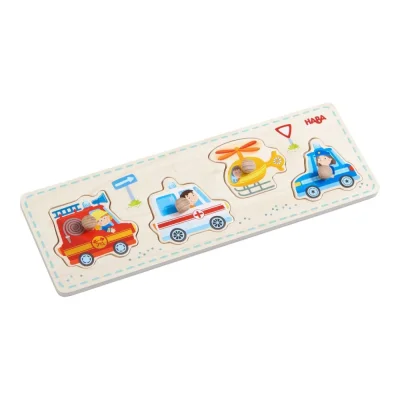 Mașini de intervenție - puzzle din lemn