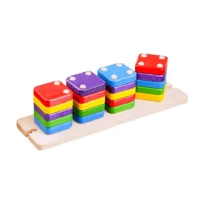 Jucărie de sortat din lemn DOMINO