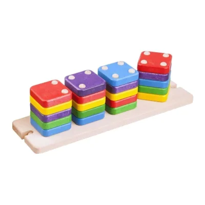 Jucărie de sortat din lemn DOMINO