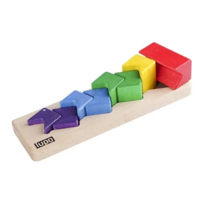 Piramidă Zig-Zag din lemn