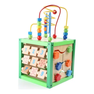 Cub din lemn cu activități - Primăvara