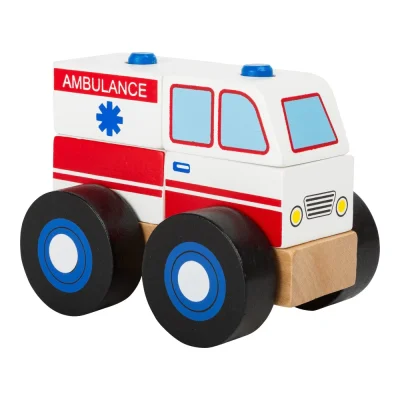 Ambulanța din blocuri de lemn