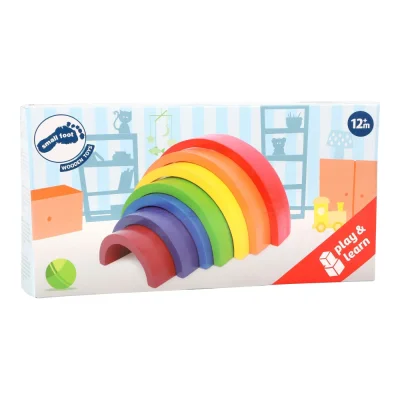 Curcubeu colorat mare din lemn