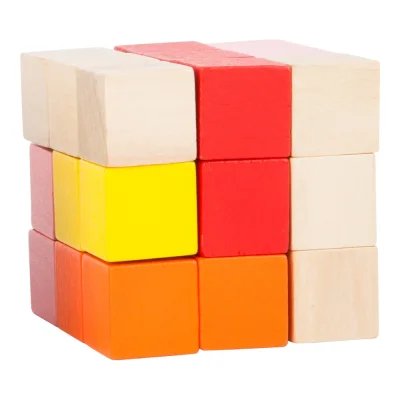 Cub elastic de construit Roșu-Galben