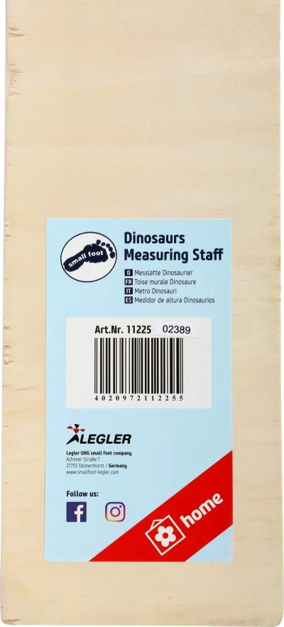 Măsurător înălțime cu dinozauri din lemn