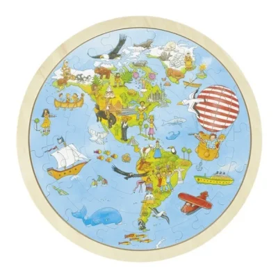 Puzzle în jurul lumii Peggy Diggledey