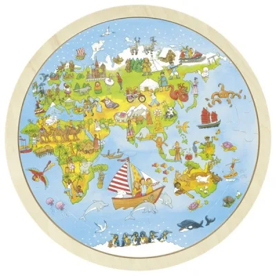 Puzzle în jurul lumii Peggy Diggledey