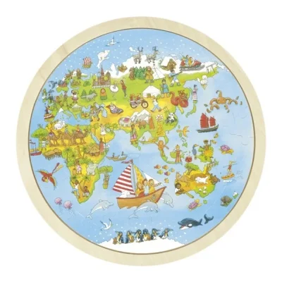 Puzzle în jurul lumii Peggy Diggledey