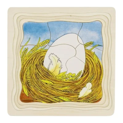 Puzzle puișori de găină