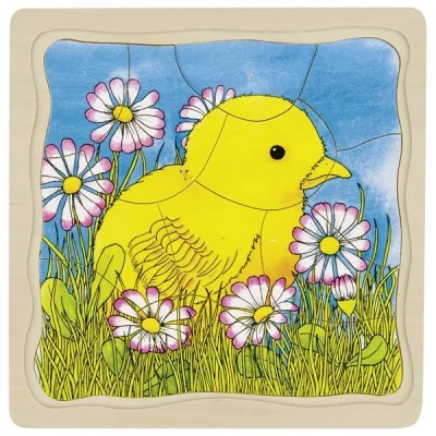 Puzzle puișori de găină