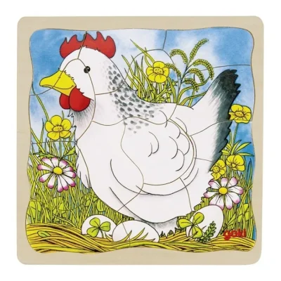 Puzzle puișori de găină