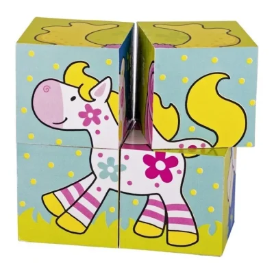 Puzzle 4 cuburi Susibelle și prietenii