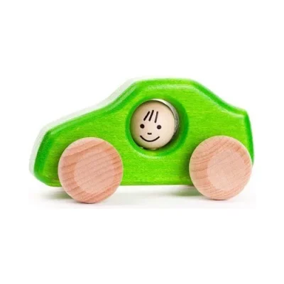 Mașinuță verde din lemn