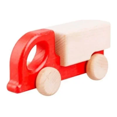 Camion din lemn Zuk Roșu