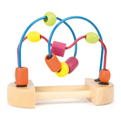 Circuit cu bile din lemn - set de 3
