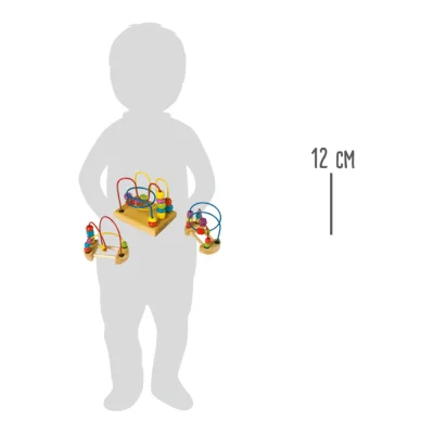 Circuit cu bile din lemn - set de 3