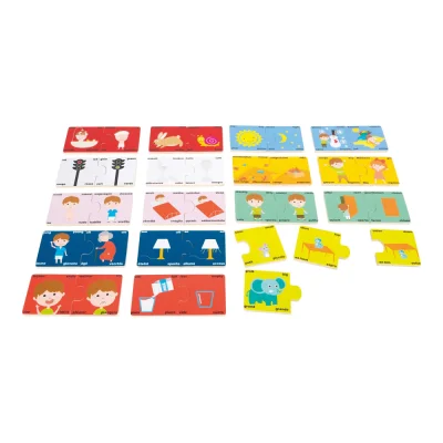 Puzzle învață antonimele