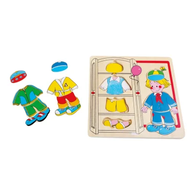 Puzzle Îmbracă Băiatul