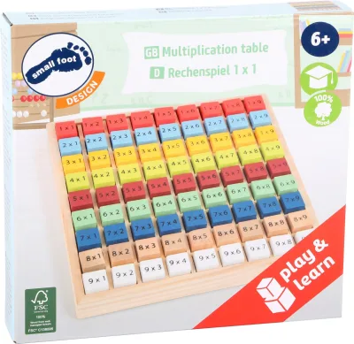 Tabla înmulțirii - jucărie educativă din lemn
