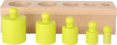 Cilindri Montessori colorați