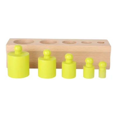 Cilindri Montessori colorați