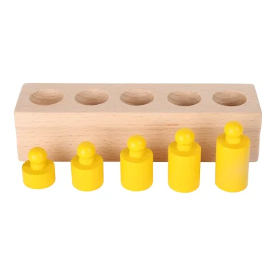 Cilindri Montessori colorați