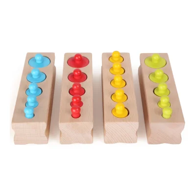 Cilindri Montessori colorați