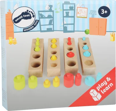 Cilindri Montessori colorați