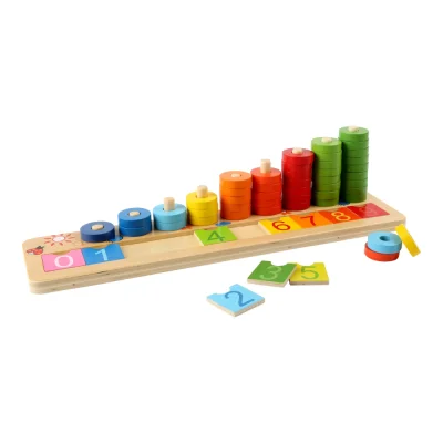 Numărătoare cu inele colorate joc educativ
