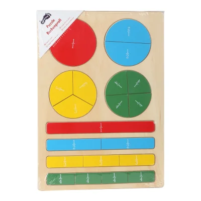 Puzzle de învățare a fracțiilor