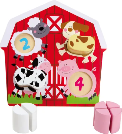 Puzzle animalele de la ferma