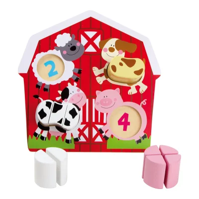 Puzzle animalele de la fermă