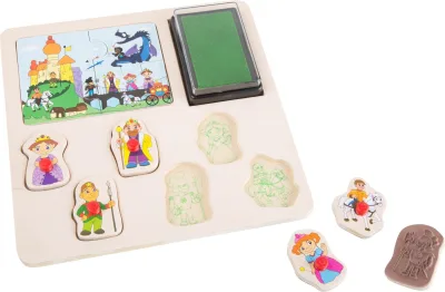 Stampile cu eroi - Verde