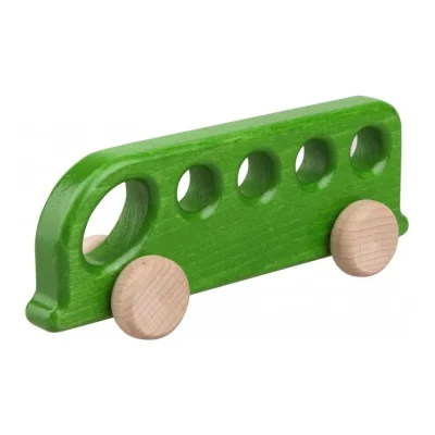 Autobuz de lemn verde