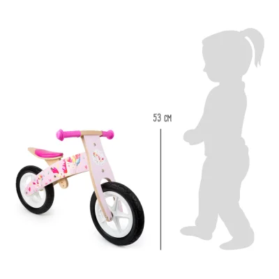 Bicicletă de echilibru din lemn ''Unicorn''