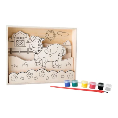 Tablouri de colorat din lemn, fermă