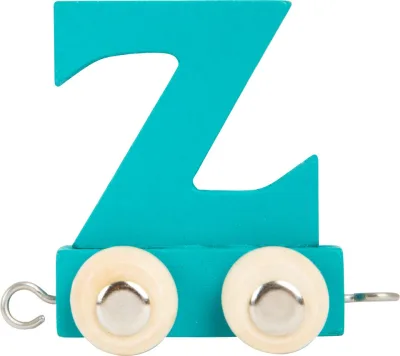 Litere din lemn multicolor pentru trenulet - litera Z