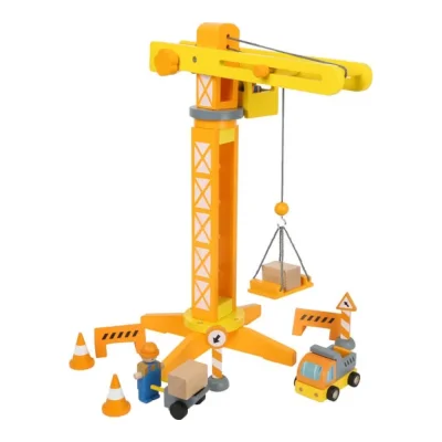 Jucărie din lemn Macara accesoriide construcție