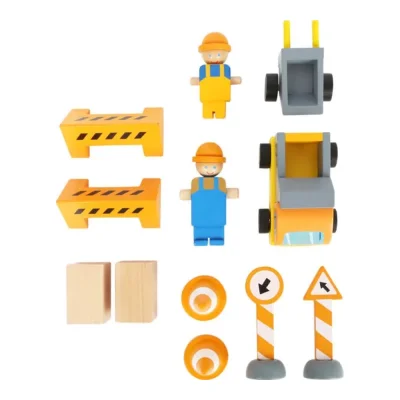 Jucărie din lemn Macara accesoriide construcție