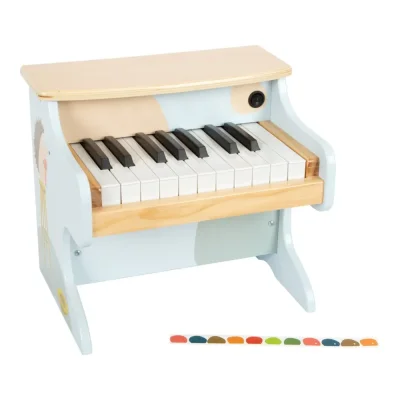 Pian electronic din lemn, cu baterii Groovy Beats