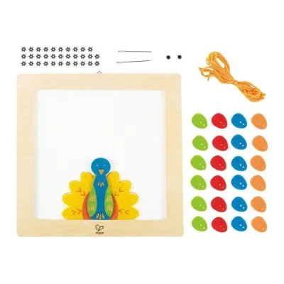 Păun mândru - set de cusut - HAPE