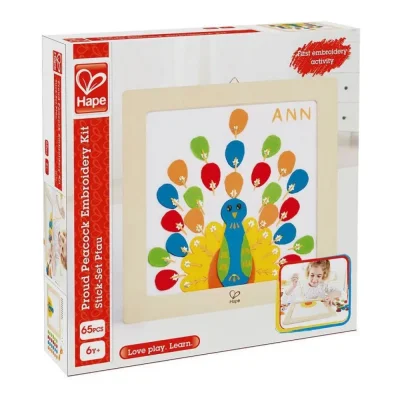 Păun mândru - set de cusut - HAPE