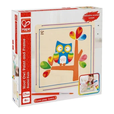 Bufnița înțeleaptă - pictează și înrămează - HAPE
